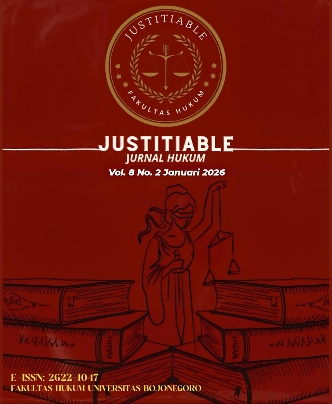 					View Vol. 8 No. 2 (2026):  JUSTITIABLE -Jurnal Hukum
				